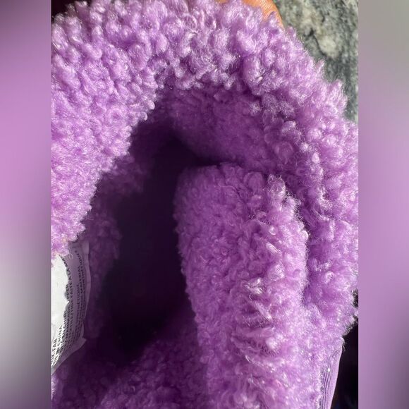 ZELLA Kids Quilted Fleece Lined Snow Boot Sz 1 - Picture 3 of 13